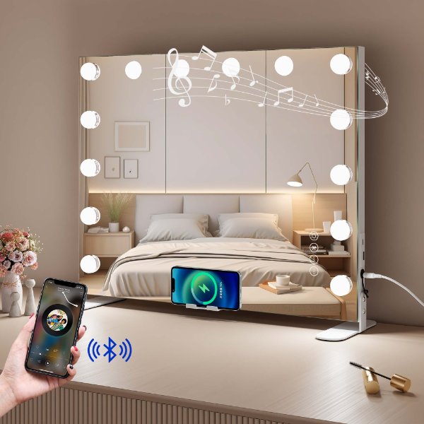 Bluetooth Hollywood Mirror
