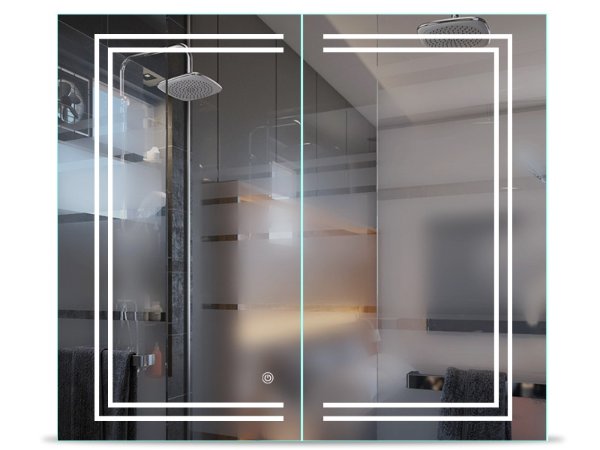 DP2A2-2-8070 Led Dual-Open Bathroom Medicine Cabinet video