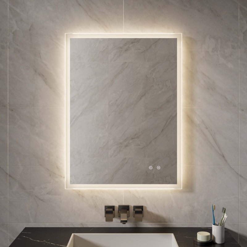 DP345-X Acrylic Frameless LED Bathroom Mirror