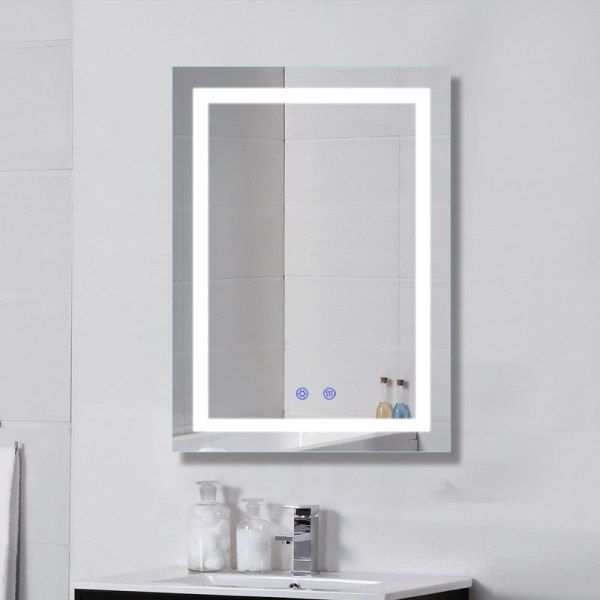 DP339A Right Angle 50*70cm Led Bathroom Mirror